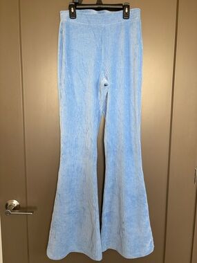 Aerie Groove On Velour High Waisted Flare Pants